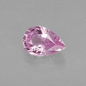 0.54 ct Pink Sapphire Stone, Natural Sapphire in Pear Facet Shape for Sale