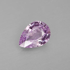 0.39 ct Violet Sapphire Gemstone, Sapphire Gem in Pear Facet Shape for Sale.