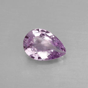 0.39 ct Violet Sapphire Stone, Natural Sapphire in Pear Facet Shape for Sale