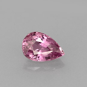 0.60 ct Pink Sapphire Gemstone, Sapphire Gem in Pear Facet Shape for Sale.