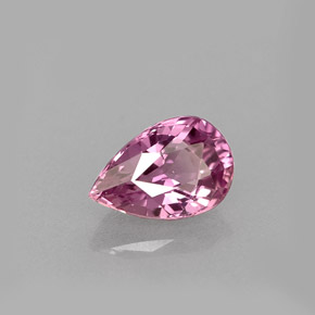 0.60 ct Pink Sapphire Stone, Natural Sapphire in Pear Facet Shape for Sale