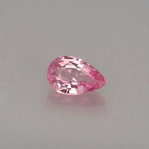 0.53 ct Pink Sapphire Gemstone, Sapphire Gem in Pear Facet Shape for Sale.