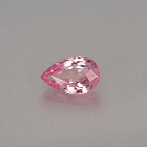 0.53 ct Pink Sapphire Stone, Natural Sapphire in Pear Facet Shape for Sale