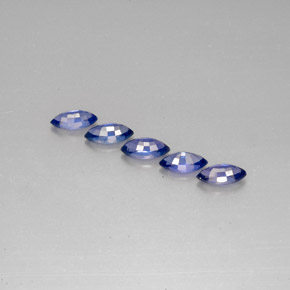 Sapphire Gemstone in 7 x 3.5 mm (calibrated) Size for Sale, Sapphire Stone in Blue Color