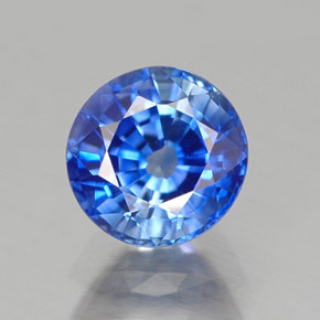 1.22 ct Blue Sapphire Gemstone, Sapphire Gem in Round Facet Shape for Sale.