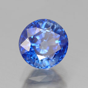 1.22 ct Blue Sapphire Stone, Natural Sapphire in Round Facet Shape for Sale