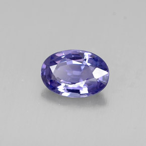 0.53 ct Violet Sapphire Stone, Natural Sapphire in Oval Facet Shape for Sale