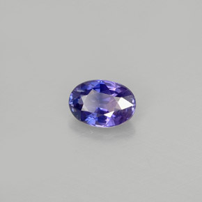 0.59 ct Violet Sapphire Stone, Natural Sapphire in Oval Facet Shape for Sale