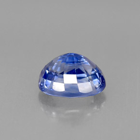 Sapphire Gemstone in 6.4 x 5.3 mm Size for Sale, Sapphire Stone in Cornflower Blue Color