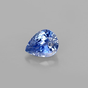 0.93 ct Blue Sapphire Gemstone, Sapphire Gem in Pear Facet Shape for Sale.