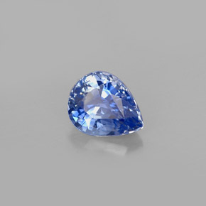 0.93 ct Blue Sapphire Stone, Natural Sapphire in Pear Facet Shape for Sale