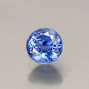 0.54 ct Blue Sapphire Stone, Natural Sapphire in Round Facet Shape for Sale