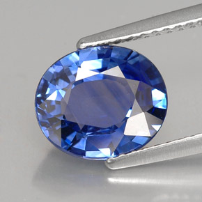 2.79 ct Blue Sapphire Gemstone, Sapphire Gem in Oval Facet Shape for Sale.