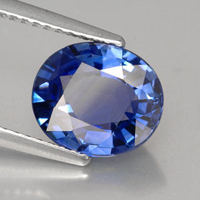 2.79 ct Blue Sapphire Stone, Natural Sapphire in Oval Facet Shape for Sale