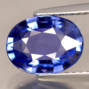 2.30 ct Blue Sapphire Gemstone, Sapphire Gem in Oval Facet Shape for Sale.