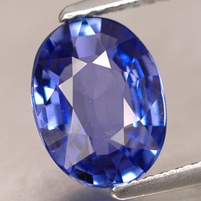 2.30 ct Blue Sapphire Stone, Natural Sapphire in Oval Facet Shape for Sale