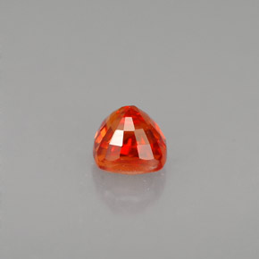 Sapphire Gemstone in 4.3 x 4.3 mm Size for Sale, Sapphire Stone in Reddish Orange Color