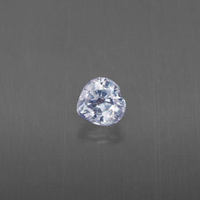 0.32 ct Blue Sapphire Gemstone, Sapphire Gem in Heart Facet Shape for Sale.
