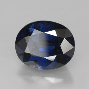 5.09 ct Blue Sapphire Stone, Natural Sapphire in Oval Facet Shape for Sale