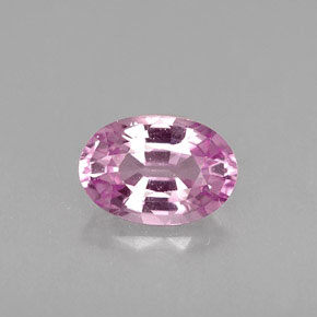 0.60 ct Pink Sapphire Gemstone, Sapphire Gem in Oval Facet Shape for Sale.