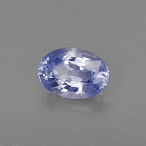0.59 ct Blue Sapphire Stone, Natural Sapphire in Oval Facet Shape for Sale