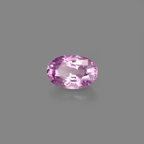 0.61 ct Violet Sapphire Stone, Natural Sapphire in Oval Facet Shape for Sale