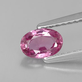 0.68 ct Pink Sapphire Gemstone, Sapphire Gem in Oval Facet Shape for Sale.