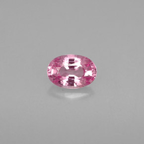 0.60 ct Pink Sapphire Gemstone, Sapphire Gem in Oval Facet Shape for Sale.