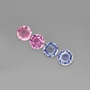1.88 ct Multicolor Sapphire Gemstone, Sapphire Gem in Round Facet Shape for Sale.