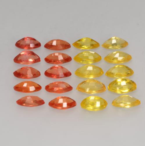 Sapphire Gemstones in 4.2 x 2.2 mm Size for Sale, Sapphire Stones in Multicolor Color