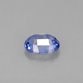 Sapphire Gemstone in 6.3 x 5 mm Size for Sale, Sapphire Stone in Cornflower Blue Color