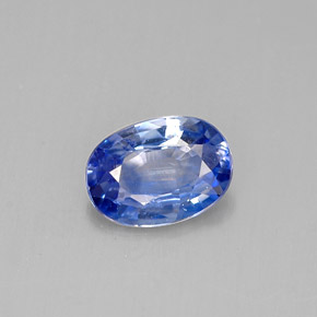 0.82 ct Blue Sapphire Gemstone, Sapphire Gem in Oval Facet Shape for Sale.
