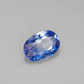 0.82 ct Blue Sapphire Stone, Natural Sapphire in Oval Facet Shape for Sale