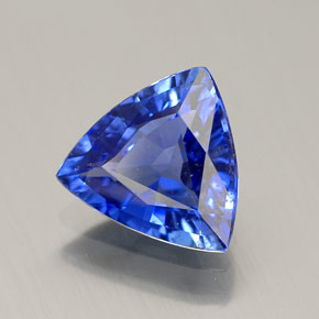 1.85 ct Blue Sapphire Stone, Natural Sapphire in Trillion Facet Shape for Sale