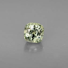 0.58 ct Green Sapphire Gemstone, Sapphire Gem in Cushion-Cut Shape for Sale.