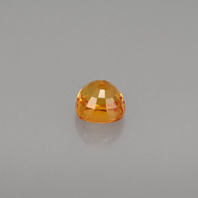 Sapphire Gemstone in 4.3 x 4.3 mm Size for Sale, Sapphire Stone in Yellow Orange Color