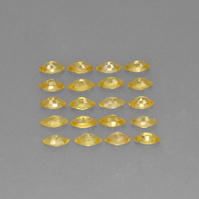Sapphire Gemstone in 4.1 x 2.2 mm Size for Sale, Sapphire Stone in Yellow Color