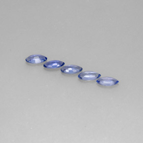 Sapphire Gemstone in 7 x 3.5 mm (calibrated) Size for Sale, Sapphire Stone in Violet Blue Color