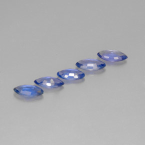 Sapphire Gemstone in 7 x 3.3 mm Size for Sale, Sapphire Stone in Violet Blue Color