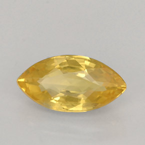 1.01 ct Yellow Sapphire Stone, Natural Sapphire in Marquise Facet Shape for Sale