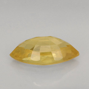 Sapphire Gemstone in 8.6 x 4.5 mm Size for Sale, Sapphire Stone in Yellow Golden Color