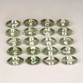 3.62 ct Green Sapphire Stone, Natural Sapphire in Marquise Facet Shape for Sale