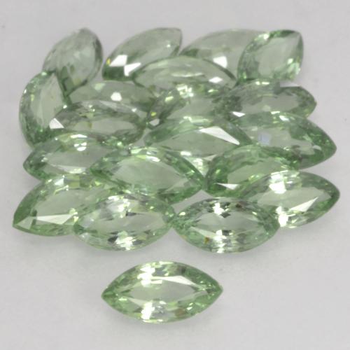 Verde musgoso Zafiro Gema - 0.2ct Forma marquesa (ID: 244496)