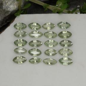 Earthy Green Sapphire Gem - 0.2ct Marquise Facet (ID: 244499)