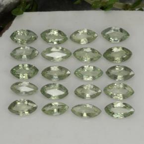 3.22 ctw Green Sapphire Stones, Natural Sapphire in Marquise Facet Shape for Sale
