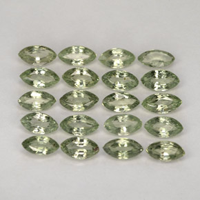 4.14 ct Green Sapphire Stone, Natural Sapphire in Marquise Facet Shape for Sale