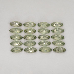 Sapphire Gemstone in 5.1 x 2.7 mm Size for Sale, Sapphire Stone in Green Color