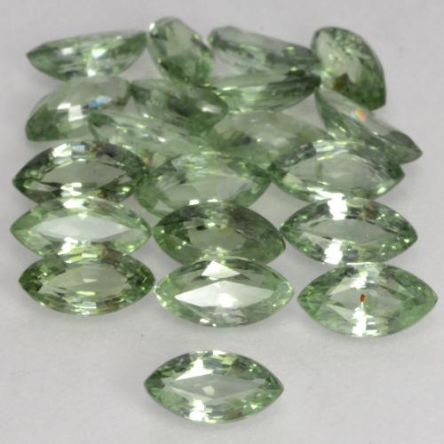 Light Forest Green Sapphire Gem - 0.2ct Marquise Facet (ID: 244505)