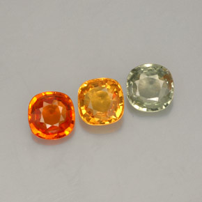 1.15 ct Multicolor Sapphire Gemstone, Sapphire Gem in Cushion-Cut Shape for Sale.