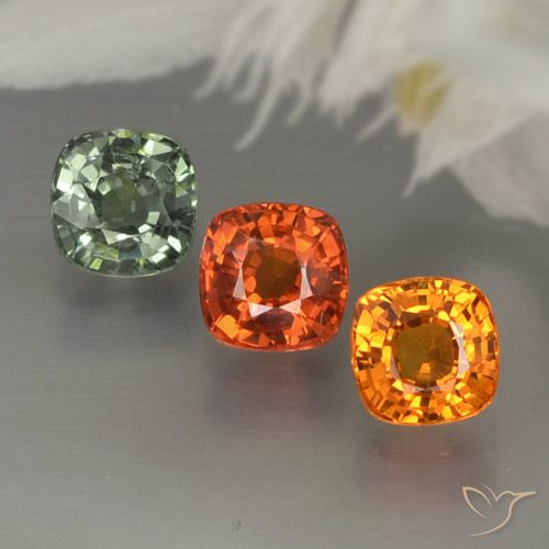 Multicolor Sapphire Gem - 0.5ct Cushion-Cut (ID: 244521)